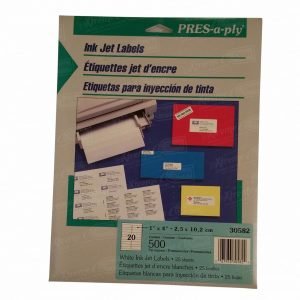 White Ink Jet 500 Labels