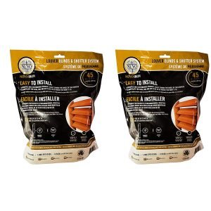 Louver Blinds & Shutter System (2Pack)