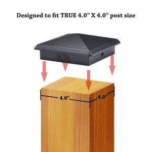 4" x 4" Heavy Duty Aluminium Pyramid Post Cap