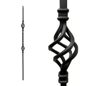 Iron Baluster Double Basket
