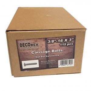 3/8" - 16 x 3" Carriage Bolt