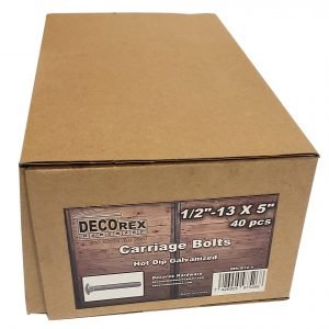 1/2" - 13 x 5" Carriage Bolt