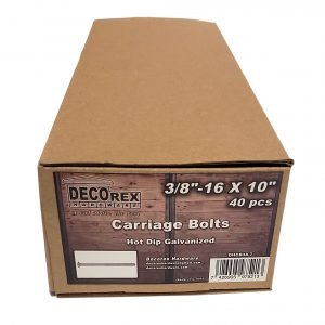 3/8" - 16 x 10" Carriage Bolt