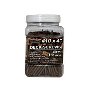 #10 x 4 Deck Screws Brown