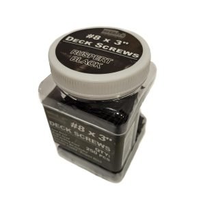 #8 x 3 Deck Screws Black