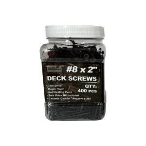 #8 x 2 Deck Screws Black